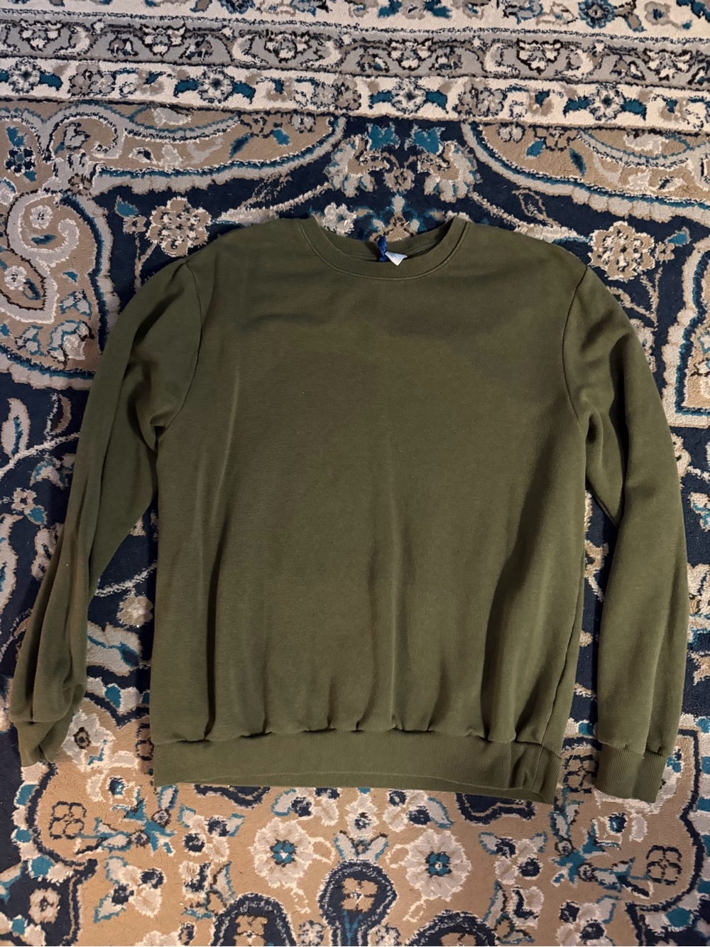 Divided Men's Olive Crewneck Sweater